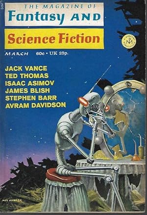 Seller image for The Magazine of FANTASY AND SCIENCE FICTION (F&SF): March, Mar. 1971 ("The Faceless Man") for sale by Books from the Crypt