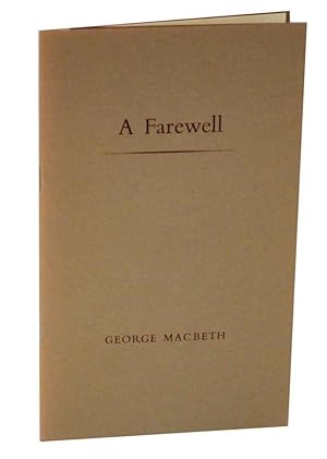Seller image for A Farewell for sale by Jeff Hirsch Books, ABAA