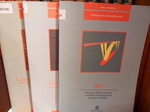 Imagen del vendedor de Serie Normativas - Instrucciones de Construccin - LIGANTES BITUMINOSOS DE REOLOGA MODIFICADA Y MEZCLAS BITUMINOSAS DISCONTINUAS EN CALIENTE PARA CAPAS DE PEQUEO ESPESOR - Orden Circular 322/97 + IAP - Instruccin sobre las acciones a considerar en el proyecto de puentes de carretera + GUA PARA LA CONCEPCIN DE PUENTES INTEGRALES EN CARRETERA (3 libros) a la venta por Libros Dickens