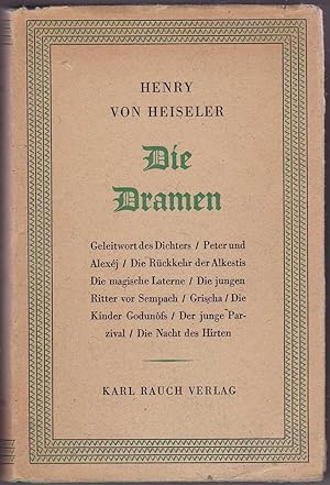 Imagen del vendedor de Die Dramen [Gesammelte Werke III] a la venta por Kultgut