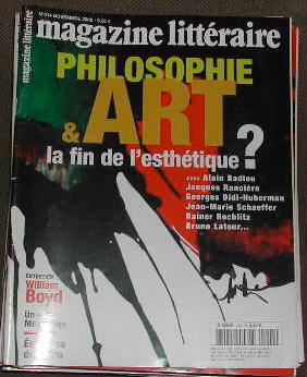 Seller image for Magazine littraire-N 414. Philosophie & art, la fin de l'esthtique? for sale by alphabets