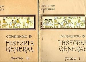 Seller image for COMPENDIO DE HISTORIA GENERAL. 2 Vols. I. Primera Parte. EDAD ANTIGUA. Segunda Parte. EDAD MEDIA. II. Tercera Parte. EDAD MODERNA. Cuarta Parte. EDAD CONTEMPORNEA. Carta-Prlogo de Ramiro de Maeztu. 12 ed. for sale by angeles sancha libros