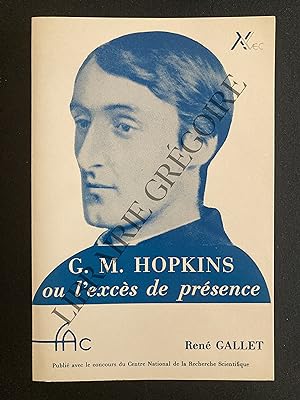 G.M.HOPKINS OU L'EXCES DE PRESENCE