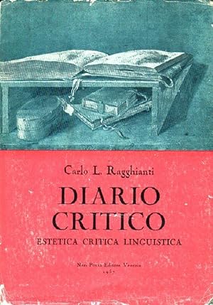 Seller image for Diario critico. Capitoli e incontri di estetica critica linguistica. for sale by DARIS SAS