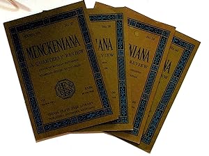 Menckeniana: A Quarterly Review. 4 issues from 1976