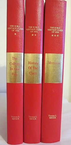 Image du vendeur pour THE R.M.C. VINTAGE CLASS OF 1934 [COMPLETE 3-VOLUME SET, SIGNED] mis en vente par R. Hart Books