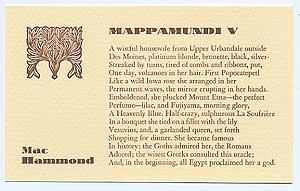 Seller image for Mappamundi V. for sale by Between the Covers-Rare Books, Inc. ABAA