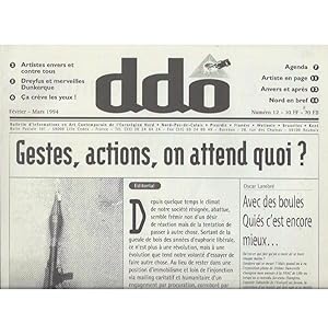 ddo Bulletin d'Informations en Art Contemporain de l'Eurorégion Nord Février-Mars 1994