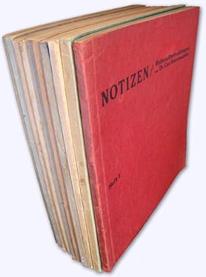 Notizen / Weltstadtbetrachtungen. Heft 1 - 10 [kmpl.]. Versch. Aufl.