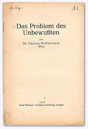 Das Problem des Unbewußten.