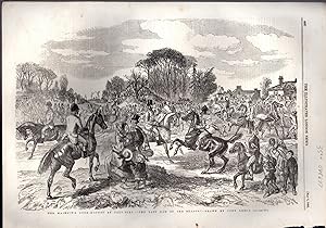 Seller image for ENGRAVING: "Her Majesty's Buck-Hounds at Salt-Hill--The Last Day of the Season" .engraving from The Illustrated London News, May 5, 1855 for sale by Dorley House Books, Inc.