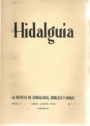 HIDALGUIA - Abril - Junio, 1954 Nº 5