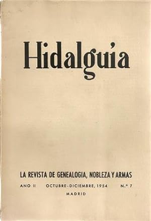 HIDALGUIA - Octubre - Diciembre 1954 Nº 7