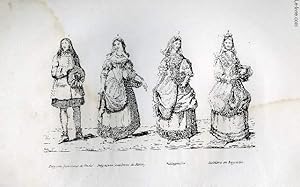 Seller image for GRAVURE 19eme NOIR ET BLANC - COSTUMES DU PEUPLE for sale by Le-Livre