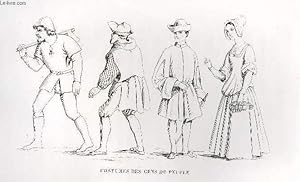 Seller image for GRAVURE 19eme NOIR ET BLANC - COSTUMES DE GENS DU PEUPLE for sale by Le-Livre