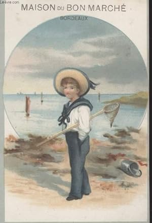 CHROMOLITHOGRAPHIE - PETIT GARCON A LA PECHE