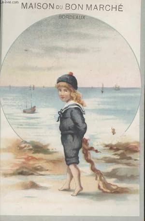 CHROMOLITHOGRAPHIE - PETITE FILLE EN MARIN