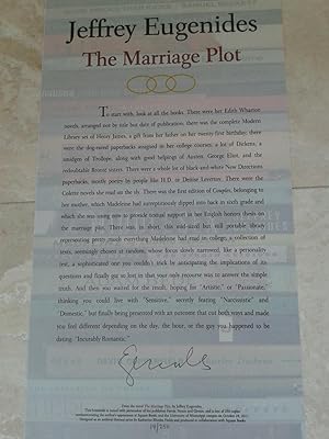 The Marriage Plot (Broadside)