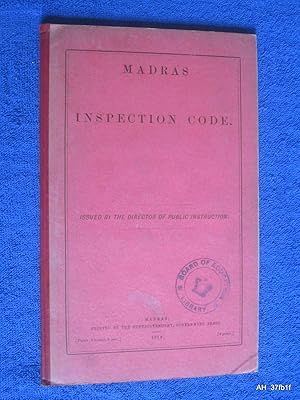 Bild des Verkufers fr Madras Inspection.Code. ( education - schools.) zum Verkauf von Tony Hutchinson