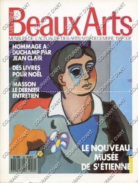 BEAUX-ARTS. N°52. DECEMBRE 1987. HOMMAGE A DUCHAMP PAR JEAN CLAIR. DES LIVRES POUR NOEL. MASSON L...