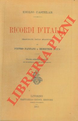 Bild des Verkufers fr Ricordi d'Italia. zum Verkauf von Libreria Piani