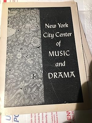 Imagen del vendedor de New York City Center of Music and Drama New York City Ballet Jan 1953 Program a la venta por Bristlecone Books  RMABA