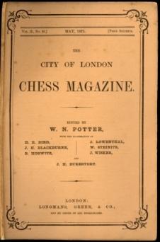 Seller image for The City of London Chess Magazine, Volume 2, Number 16 for sale by The Book Collector, Inc. ABAA, ILAB