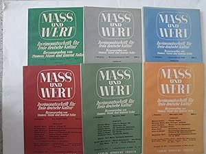 Mass und Wert : Zweimonatsschrift für freie deutsche Kultur : I. Jahrgang, Heft 1. - 6. [1937-193...