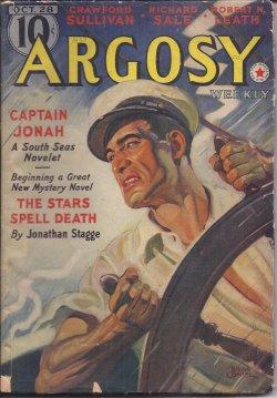 Bild des Verkufers fr ARGOSY Weekly: October, Oct. 28, 1939 ("Lords of Creation"; "The Stars Spell Death") zum Verkauf von Books from the Crypt