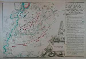 Plan de la Bataille de Breslau gagnée par l'armée de Majeste imper. et royale. sur l'armeé Prussi...