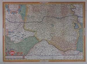 Austriae Descrip. per Wolfgangum Lazium. Altkolorierte Kupferstich - Karte aus Ortelius "Theatrum...
