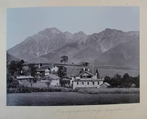 Leogangersteinberge (von Saalfelden aus). Original-Fotografie auf Karton mit handschriftlicher Be...