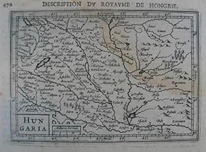 Hungaria. Descriptionn du Royaume de Hongrie. Kupferstich-Karte v. Peter Bertius aus "Thresor de ...