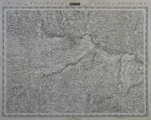 Theil von Oestreich / Partie d'Autriche. Sect. 159. Kupferstich - Karte aus "Topographisch-milita...