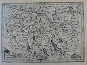 Zurichou. Kupferstich-Karte aus Mercator "Atlas Minor". Amsterdam, Hondius 1607, 14 x 19 cm