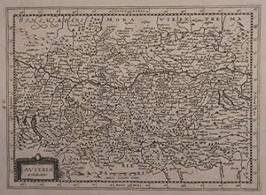 Austria archiducatus. Kupferstich - Karte v. Kaerius nach Mercator aus "Atlas Portatif" v. Henri ...