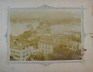 Nonntal. Original-Fotografie, Albumin auf Karton mit ornament. Umrandung, Anonym, Salzburg 1899, ...