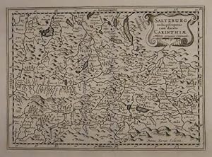 Saltzburg archiepiscopatus cum ducatu Carinthiae. Kupferstich - Karte v. Kaerius nach Mercator au...