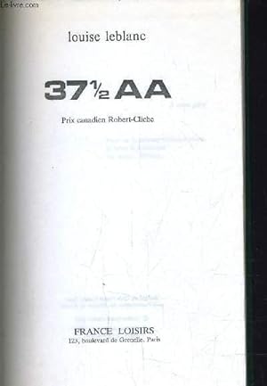 Seller image for 37 ET DEMI AA. for sale by Le-Livre