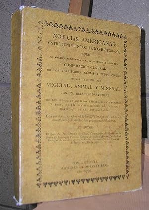 Imagen del vendedor de NOTICIAS AMERICANAS. Entretenimientos fsico-histricos sobre la Amrica meridional y la septentrional oriental (Facsmil) a la venta por LLIBRES del SENDERI