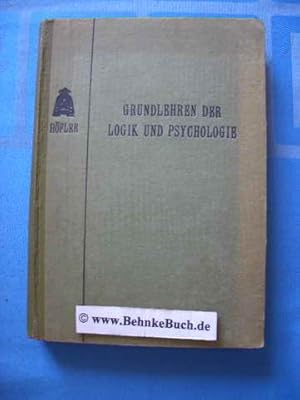 Imagen del vendedor de Grundlehren der Logik. a la venta por Antiquariat BehnkeBuch