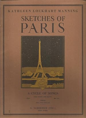 Image du vendeur pour Sketches of Paris; A Cycle of Songs for Voice and Piano (Low Voice Score) mis en vente par Snow Crane Media