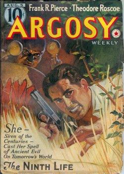 Imagen del vendedor de ARGOSY: August, Aug. 5, 1939 ("The Ninth Life") a la venta por Books from the Crypt