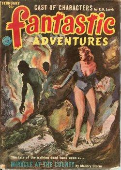 Seller image for FANTASTIC ADVENTURES: February, Feb. 1953 for sale by Books from the Crypt