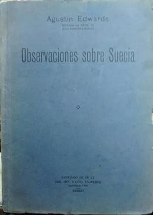 Observaciones sobre Suecia. Prefacio Carlos Silva Vildósola