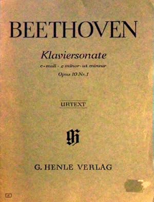 Beethoven: Klaviersonate C-moll; C Minor; Ut Mineur; Opus 10 Nr.1