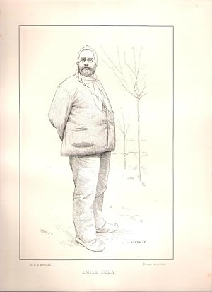 Emile Zola ( 1840 - 1902 ) Gravure