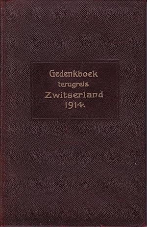 Gedenkboek Terugreis Zwitserland