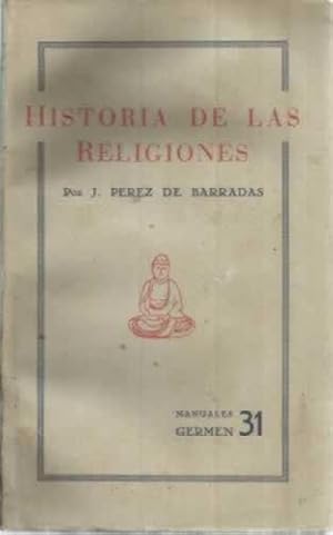 Image du vendeur pour Historia de las religiones mis en vente par Librera Cajn Desastre