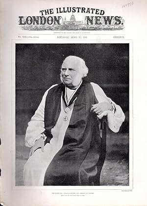 Seller image for PRINT: "The Right Rev. William Stubbs, D.d., Bishop of Oxford".photoengraving from The Illustrated London News, April 27, 1901 for sale by Dorley House Books, Inc.